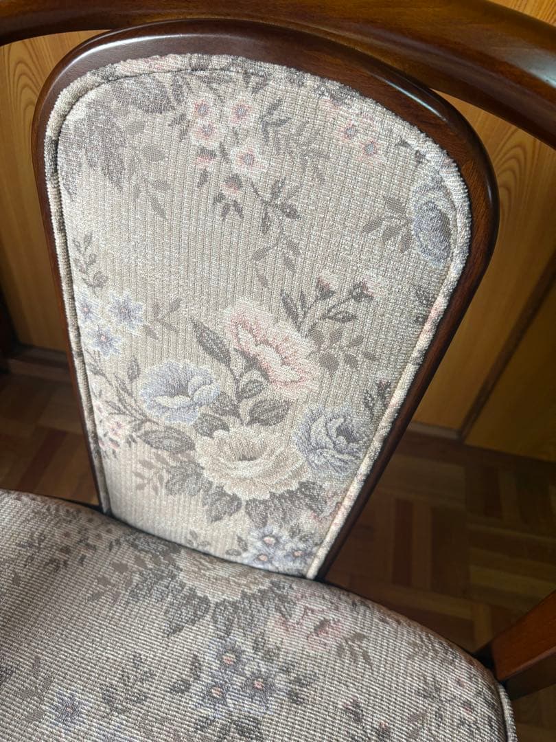 カリモク karimoku コロニアル アームチェア 花柄 椅子