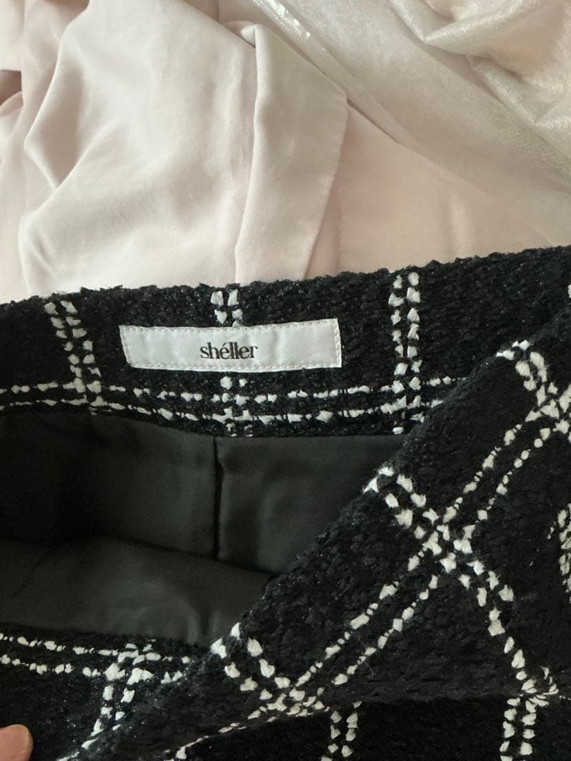 sheller check tweed culottes チェックキュロット