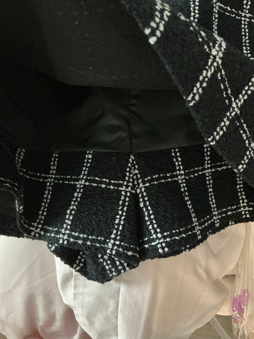 sheller check tweed culottes チェックキュロット