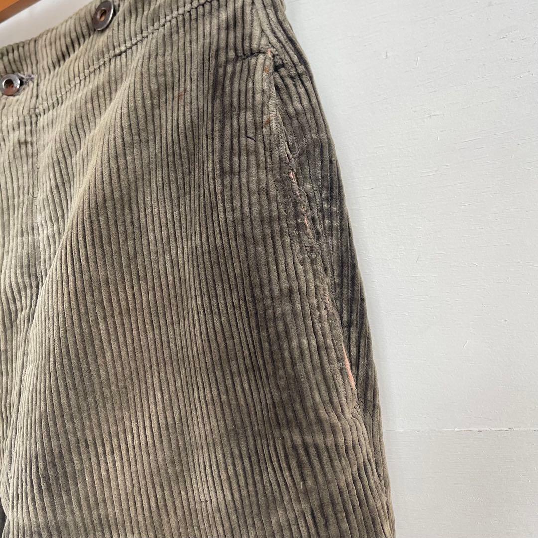 30s 40s モンサンミッシェル コーデュロイパンツ ヴィンテージ 古着