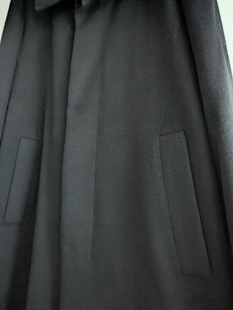 【美品】Galerie Vie カシミヤ100ウールコート黒 スタンドカラー