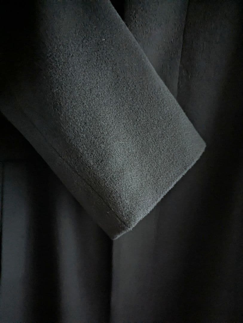 【美品】Galerie Vie カシミヤ100ウールコート黒 スタンドカラー