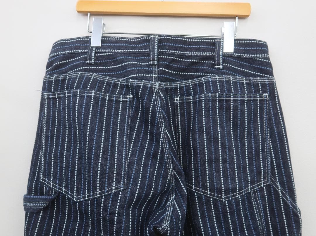 3401 美品 児島ジーンズ バイカラーウォバッシュペインターパンツ【G】.