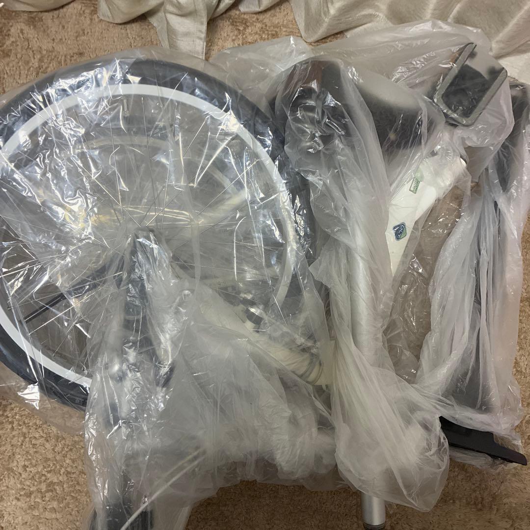 DAHONホワイト折りたたみ自転車20inch ブリヂストン空気入れ付き［美品］