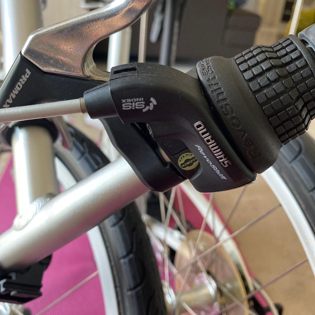 DAHONホワイト折りたたみ自転車20inch ブリヂストン空気入れ付き［美品］