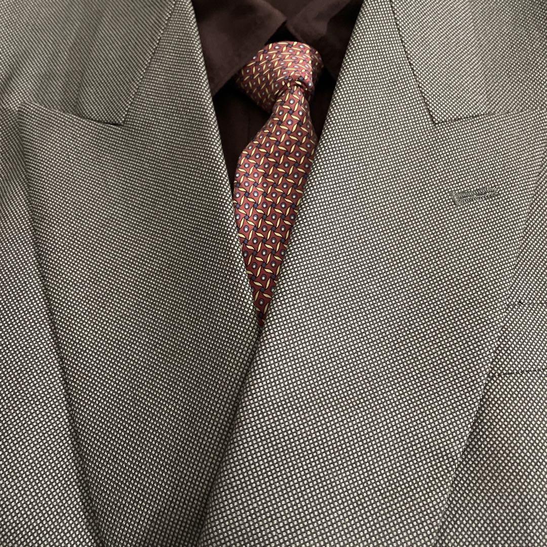 YSLヴィンテージネクタイ × ダブルスーツ 成人式卒業式に映える上品クラシック