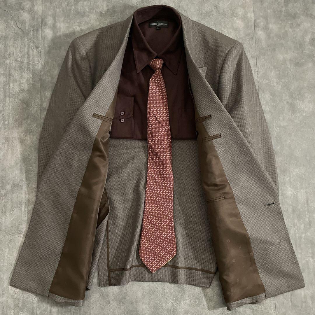 YSLヴィンテージネクタイ × ダブルスーツ 成人式卒業式に映える上品クラシック
