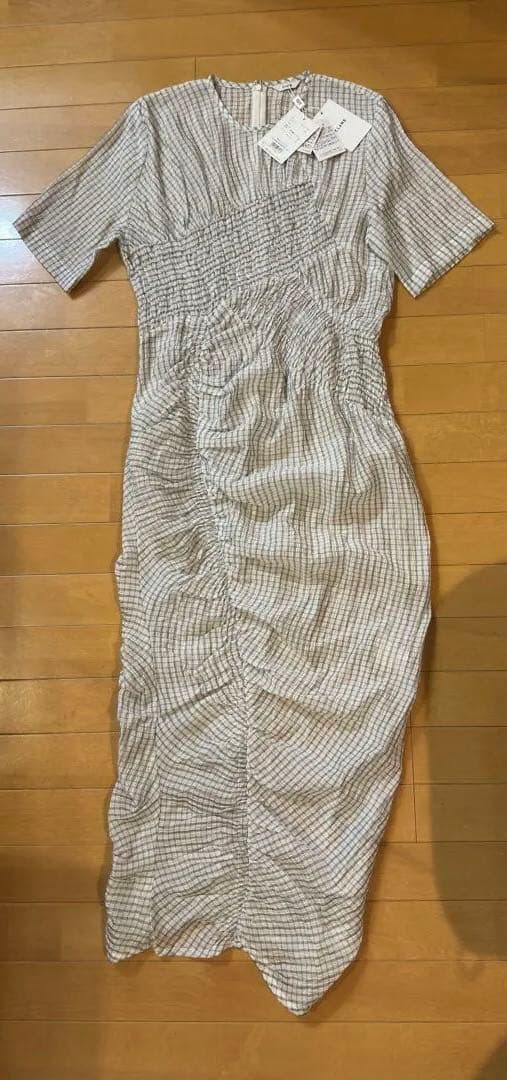 CLANEチェック柄タイトフィットワンピース【未使用品】