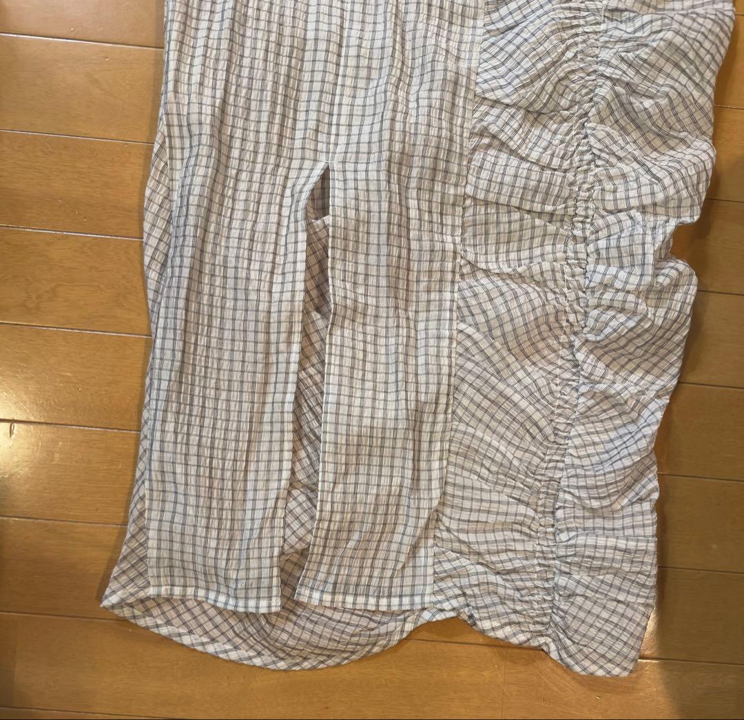 CLANEチェック柄タイトフィットワンピース【未使用品】