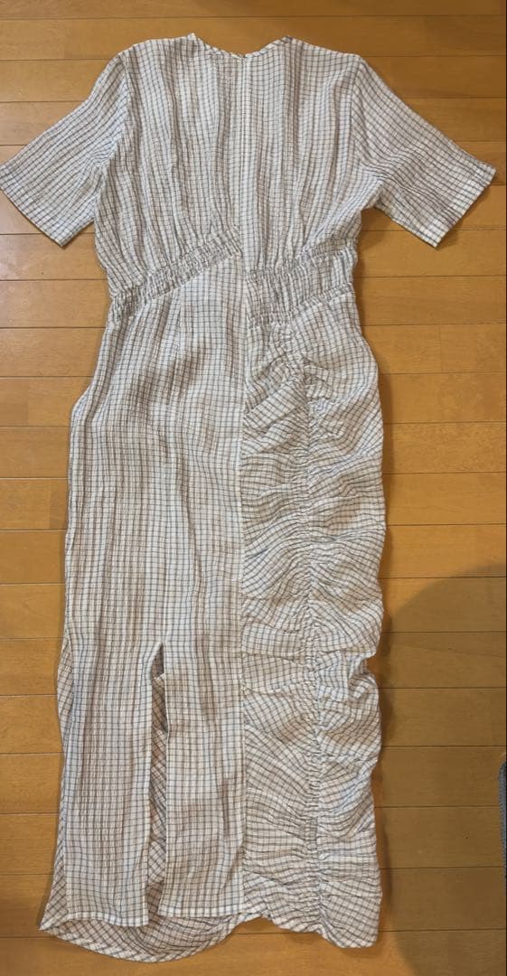 CLANEチェック柄タイトフィットワンピース【未使用品】