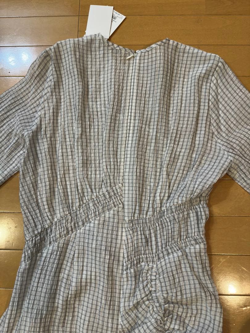 CLANEチェック柄タイトフィットワンピース【未使用品】