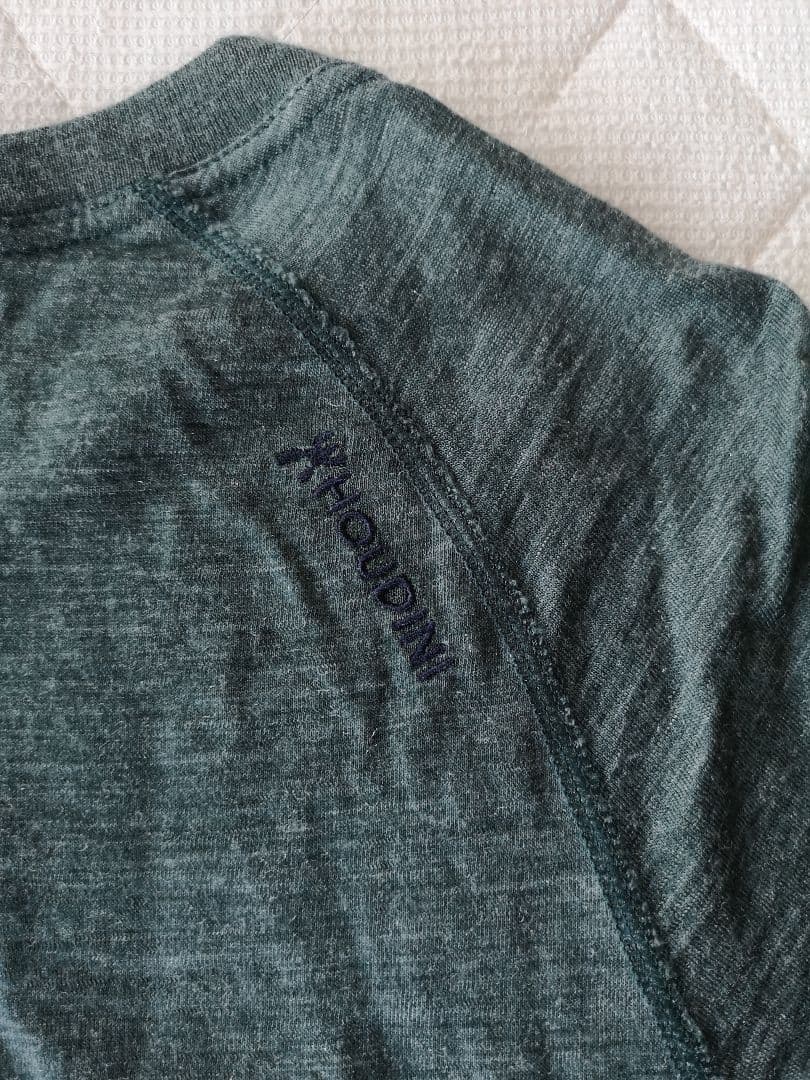 美品 フーディニ acrivist crew メリノウール LS メンズMサイズ