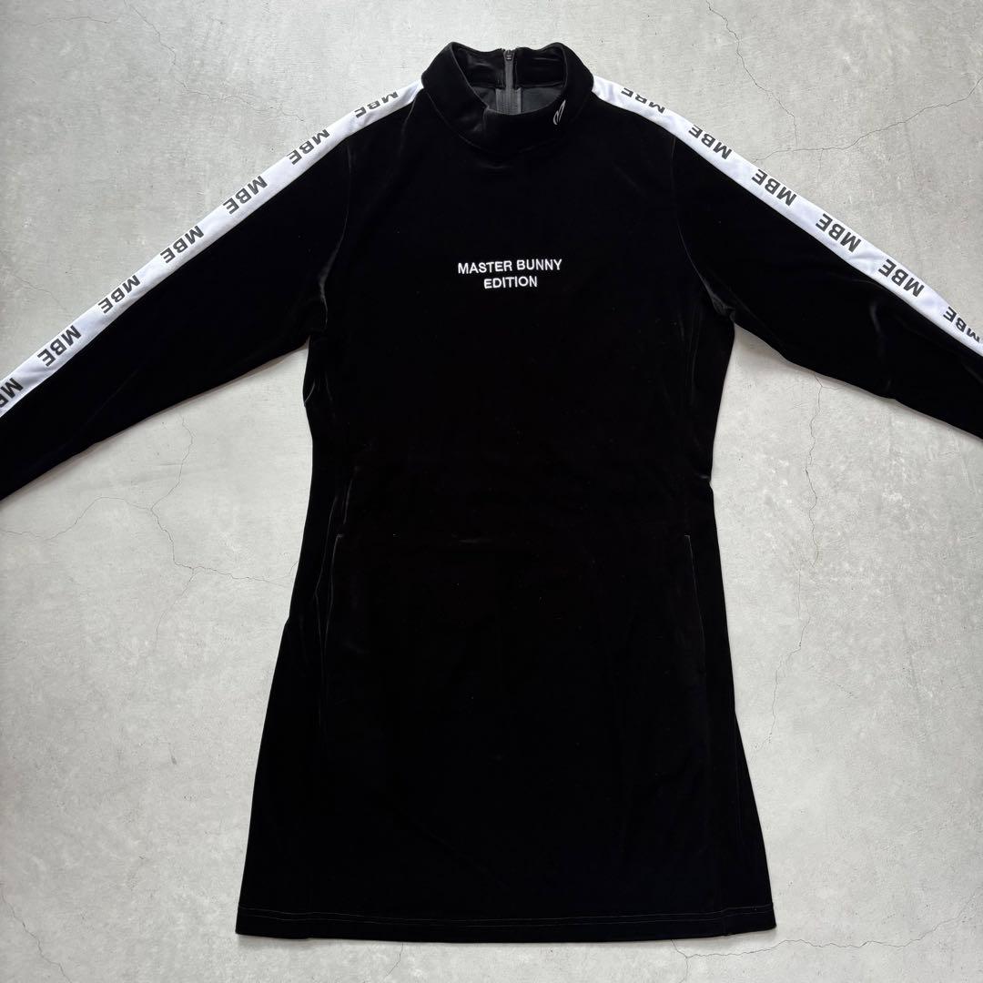 【美品】MASTER BUNNY EDITION ベロア モックネックワンピース