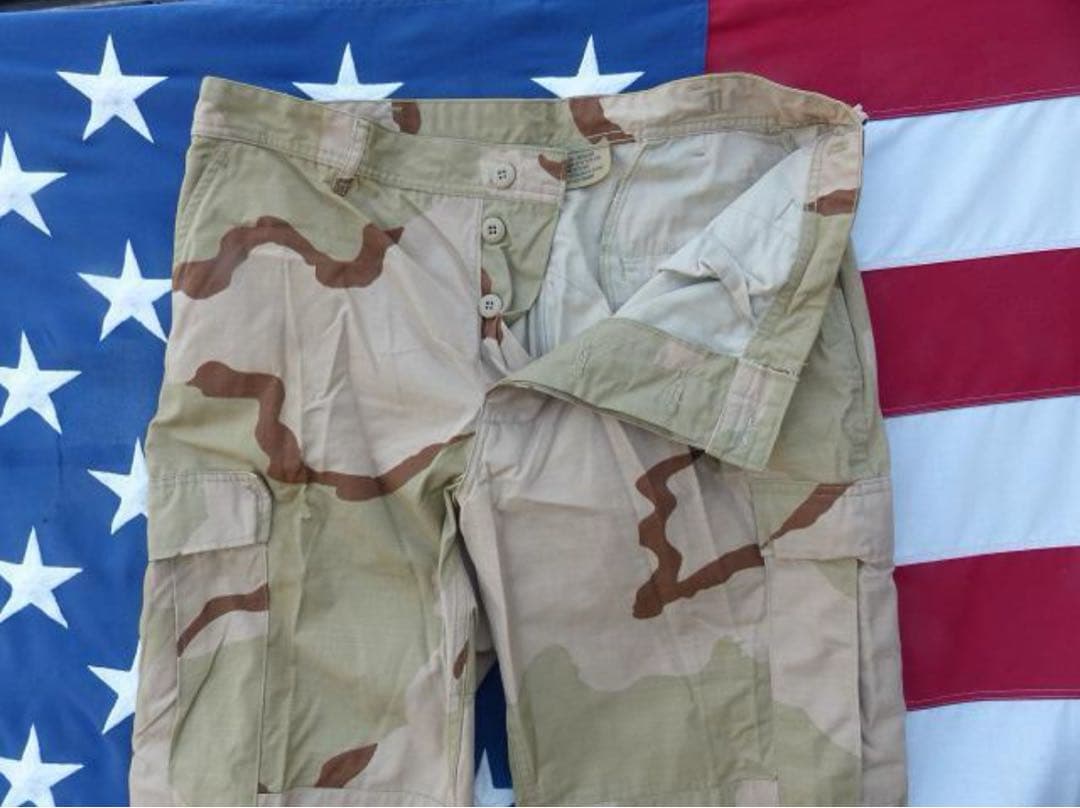 デッド! 米軍実物 デザート３カラーＢＤＵパンツ L-R リップストップ