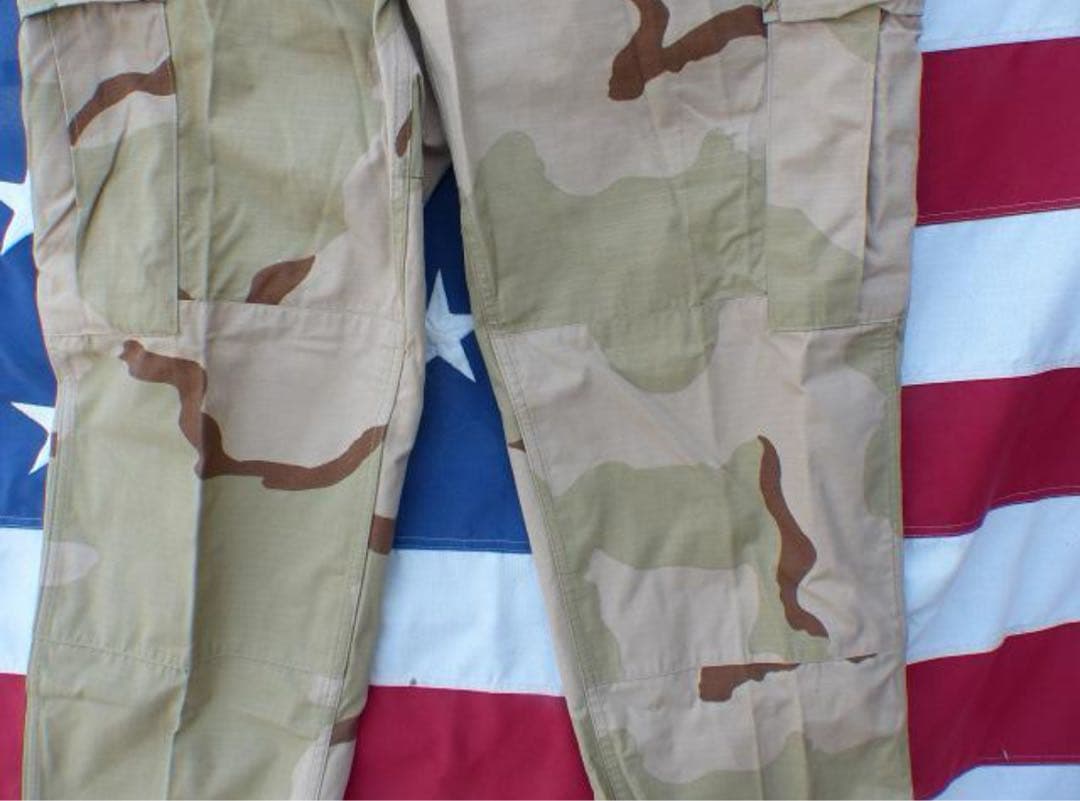 デッド! 米軍実物 デザート３カラーＢＤＵパンツ L-R リップストップ