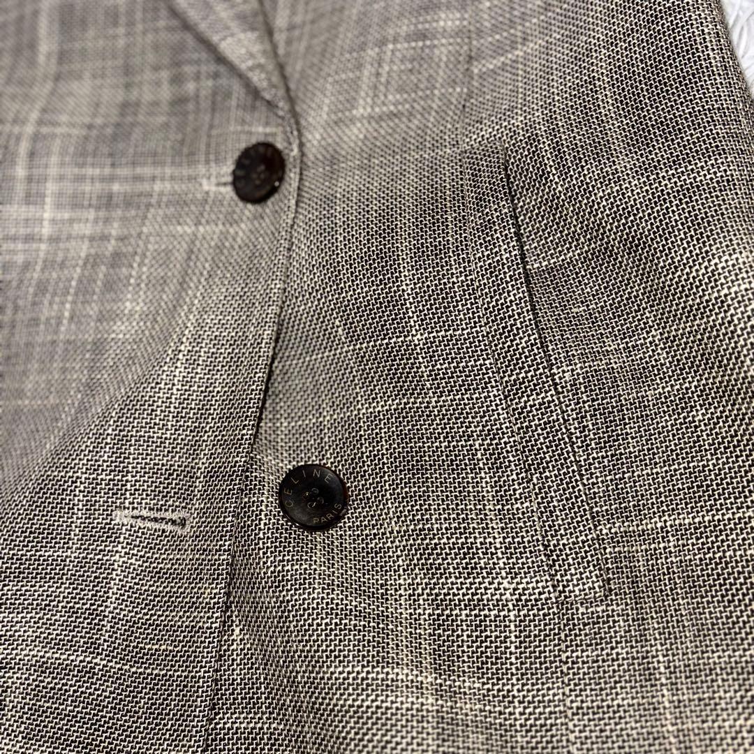 【高級品】 CELINE セリーヌ　ジャケット　フランス　シルク