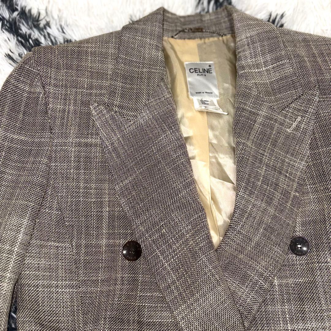 【高級品】 CELINE セリーヌ　ジャケット　フランス　シルク