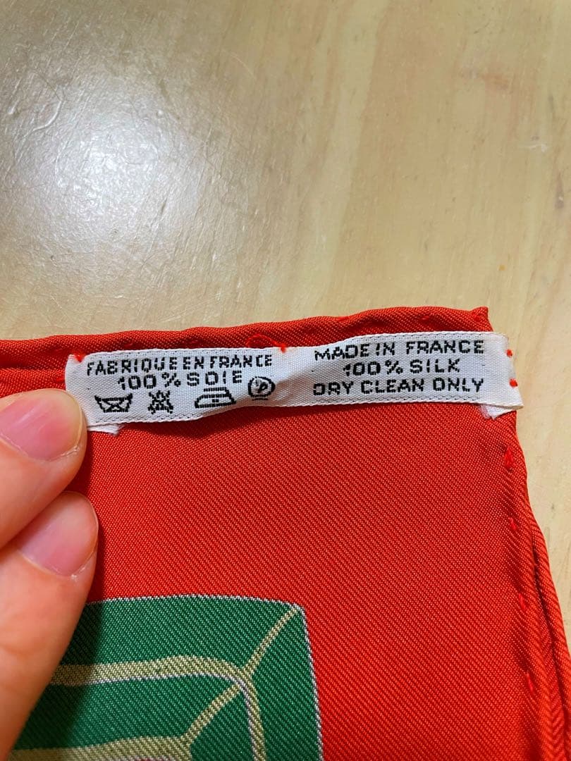 【美品】エルメス／カレ90　スカーフ／シルク／馬