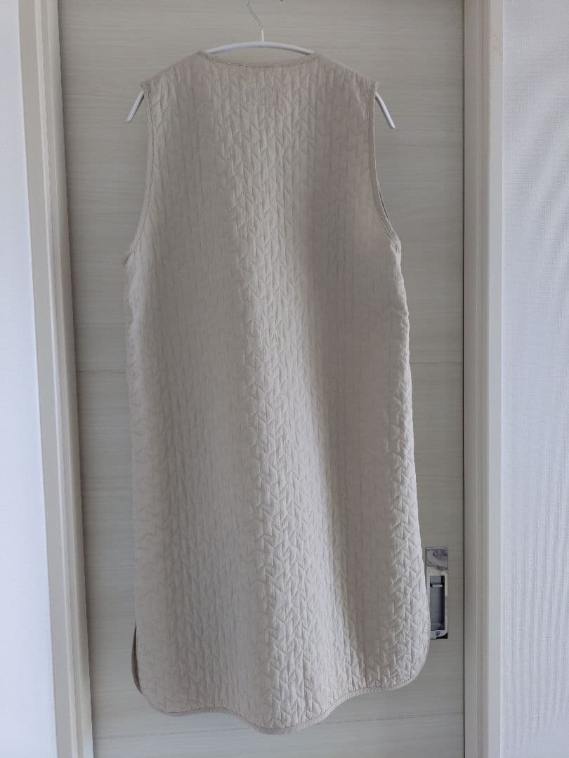 Le glazik キルティングロングベスト 極美品 ル グラジック アイボリー