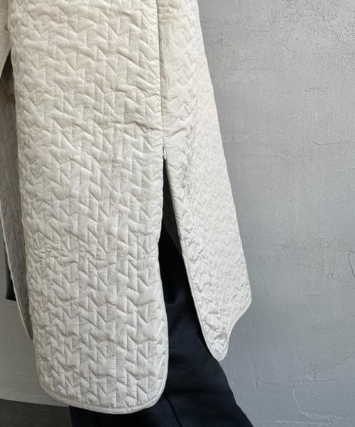 Le glazik キルティングロングベスト 極美品 ル グラジック アイボリー