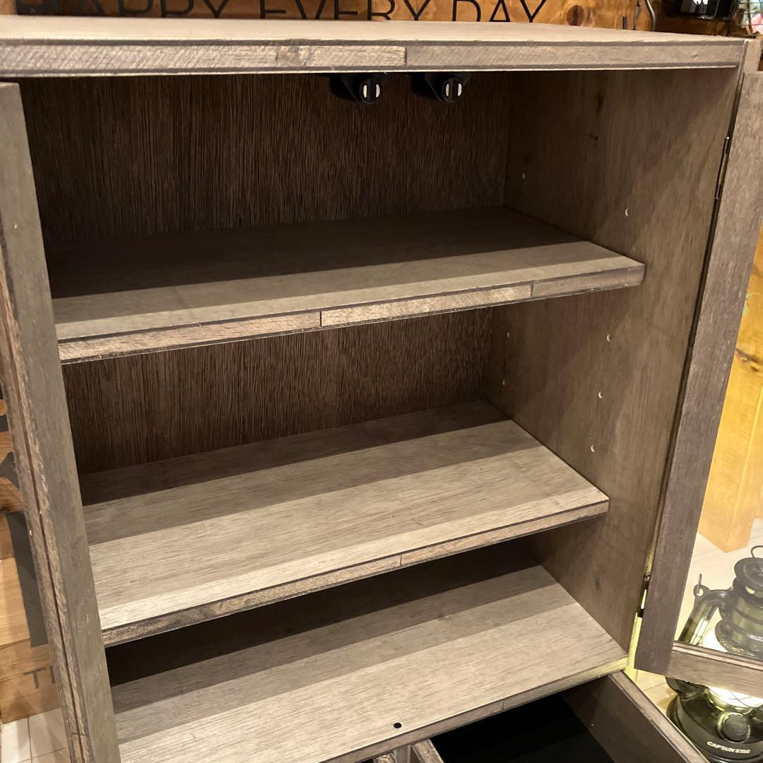 食器棚④　キャビネット　アンティーク　ハンドメイド　木製