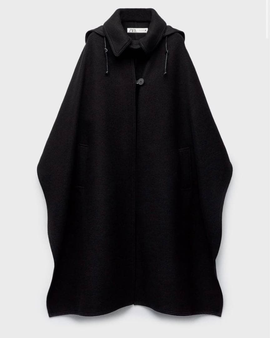 ZARA ZW ウールブレンドケープ LIMITED EDITION