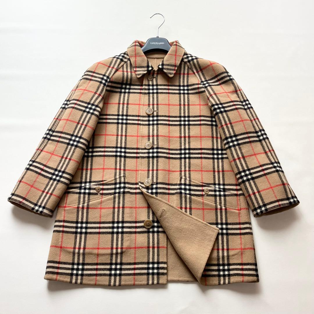 Burberrys バーバリーズ ノバチェック リバーシブル コート ウール