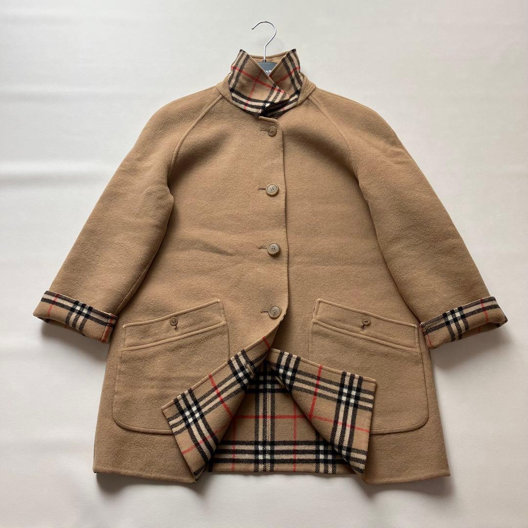 Burberrys バーバリーズ ノバチェック リバーシブル コート ウール