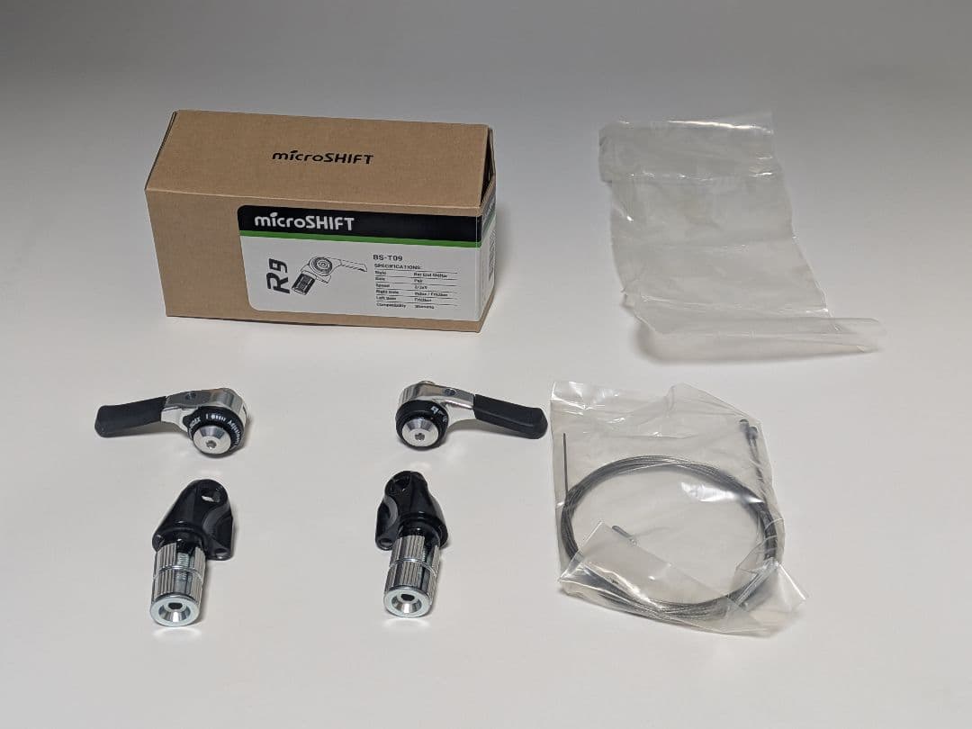 パーツ MICRO SHIFT Bar End Shifters - 2/3x9