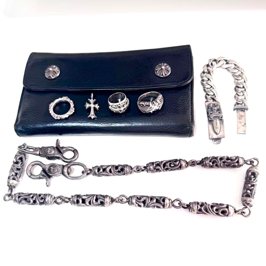 【karmit様】クロムハーツ 1クリップ ファンシーウォレットチェーン ロング