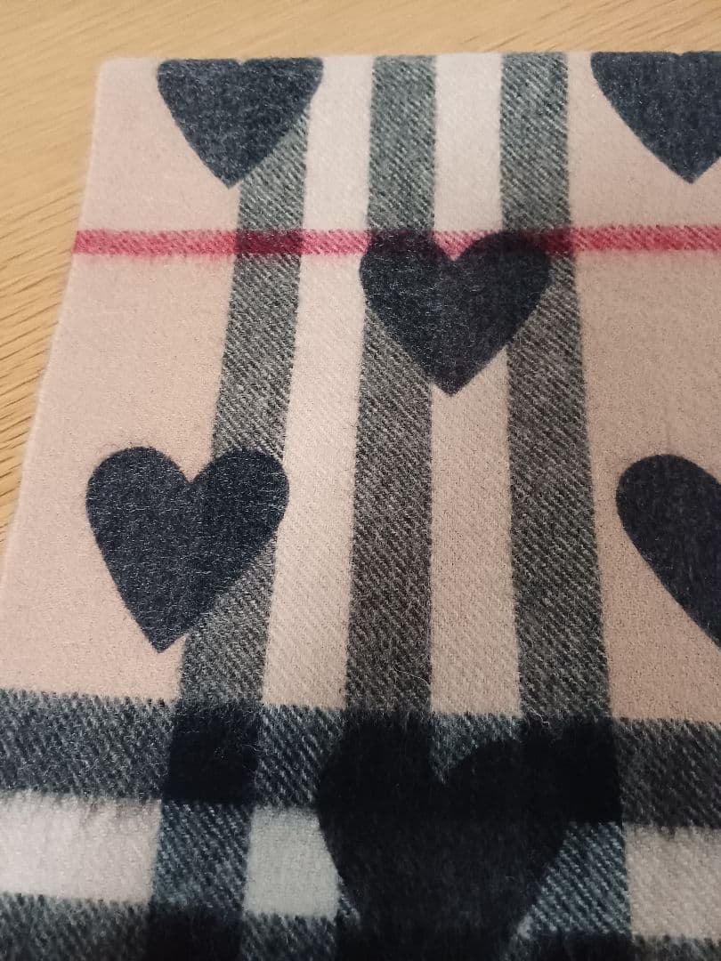 美品　BURBERRYマフラー　リバーシブル　カシミヤ100