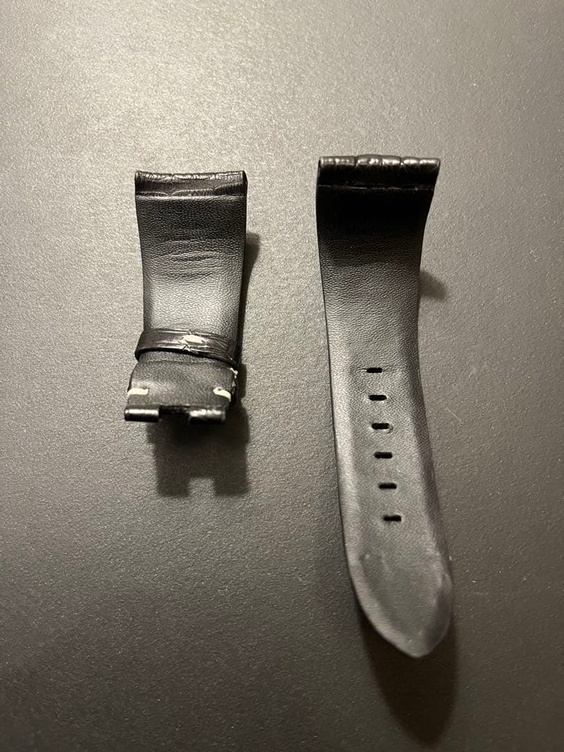 夏仕様パネライ クロコダイルストラップ裏ラバーearnest dバックル仕様