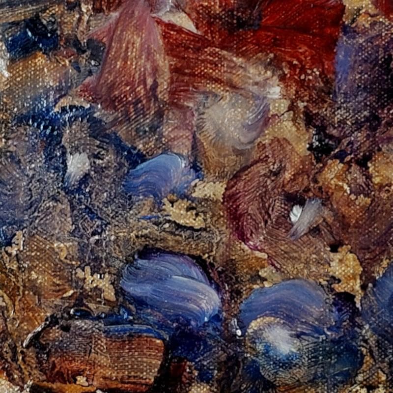 ☆喜多村 知☆「葡萄」油絵　◇新文展特選◇