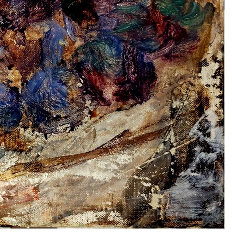 ☆喜多村 知☆「葡萄」油絵　◇新文展特選◇