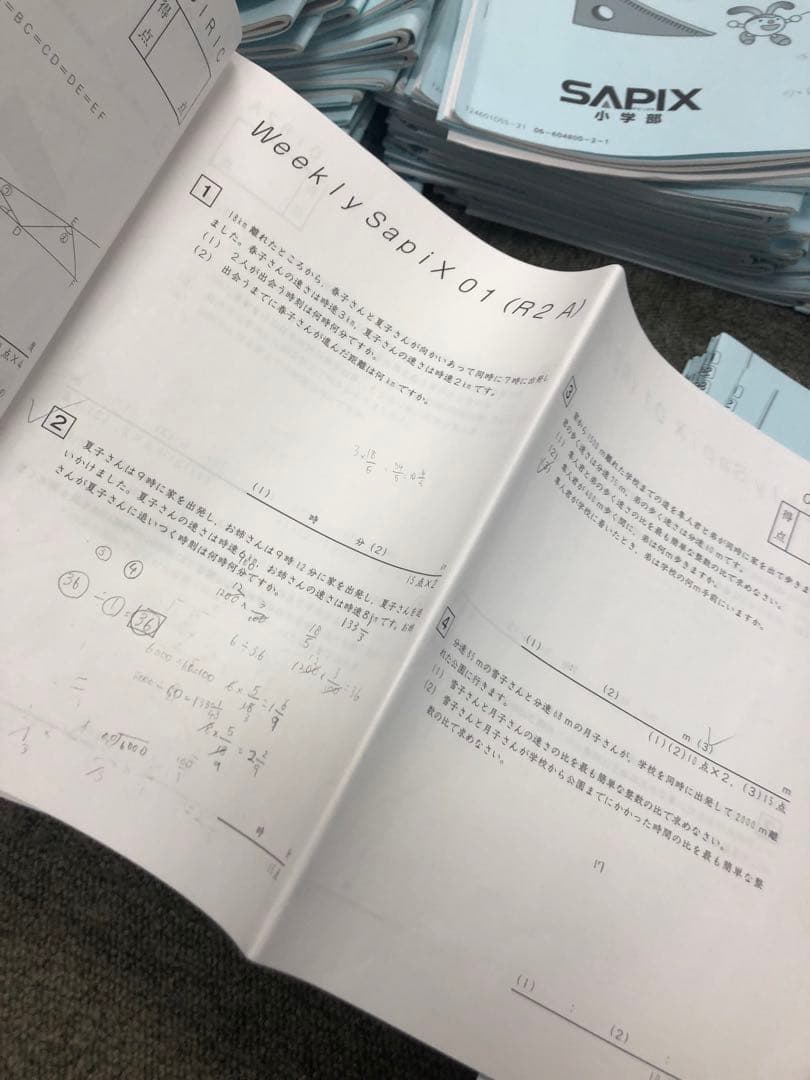 サピックス6年算数　開成対策　デイリー/春夏/日特/冬期/正月他　2025年受験