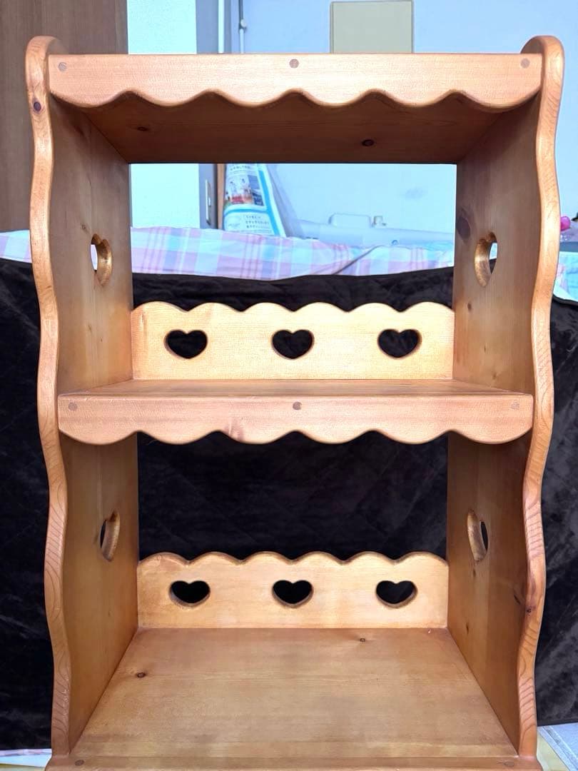 りんラガディ アン＆アンディ トールペイント 木製シェルフ 大型 木製棚