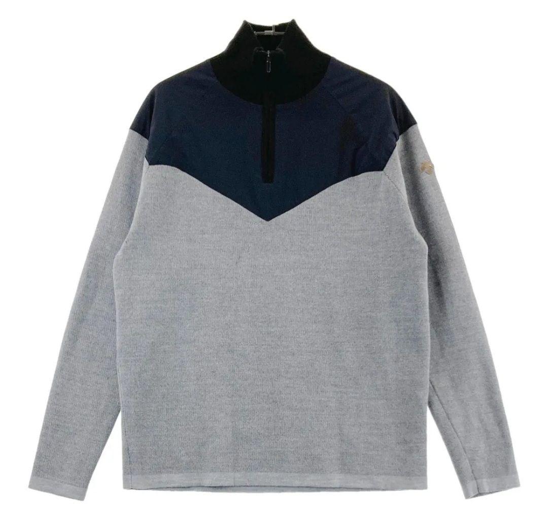 DESCENTE GOLF デサントゴルフ ニット　セーター グレー メンズ