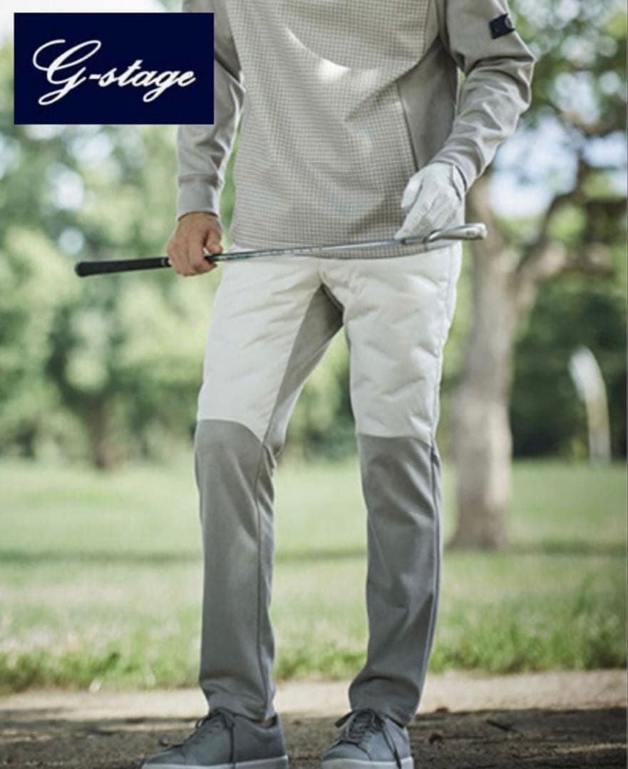 新品2.5万 高級 G-stageダウンハイブリッドパンツ ムータマリン50上品