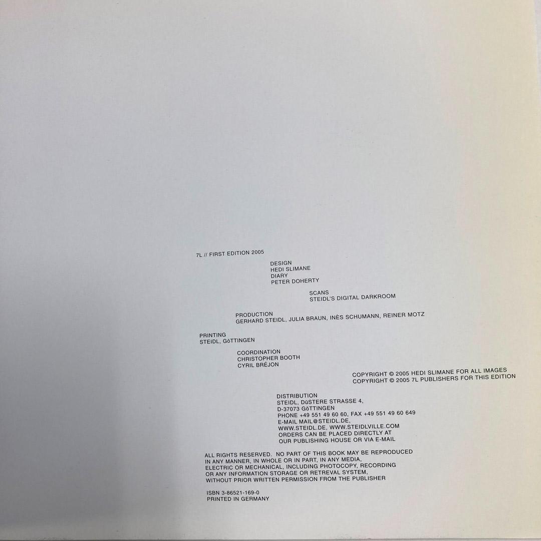 エディスリマン 写真集 LONDON BIRTH OF A CULT 2005