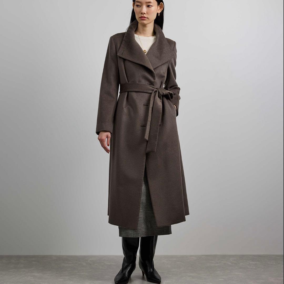 【ねる】プレミアムカシミヤ ロングコート【マルチWAY】サイズ36