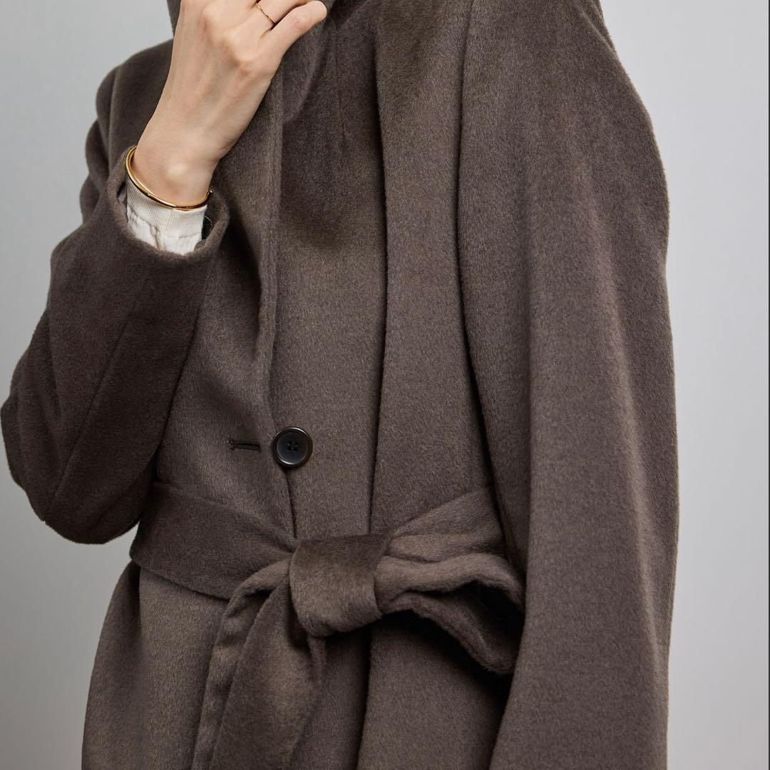 【ねる】プレミアムカシミヤ ロングコート【マルチWAY】サイズ36