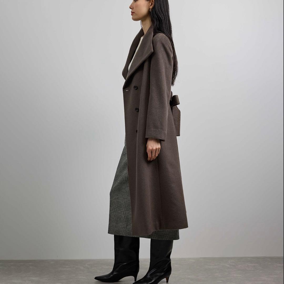 【ねる】プレミアムカシミヤ ロングコート【マルチWAY】サイズ36