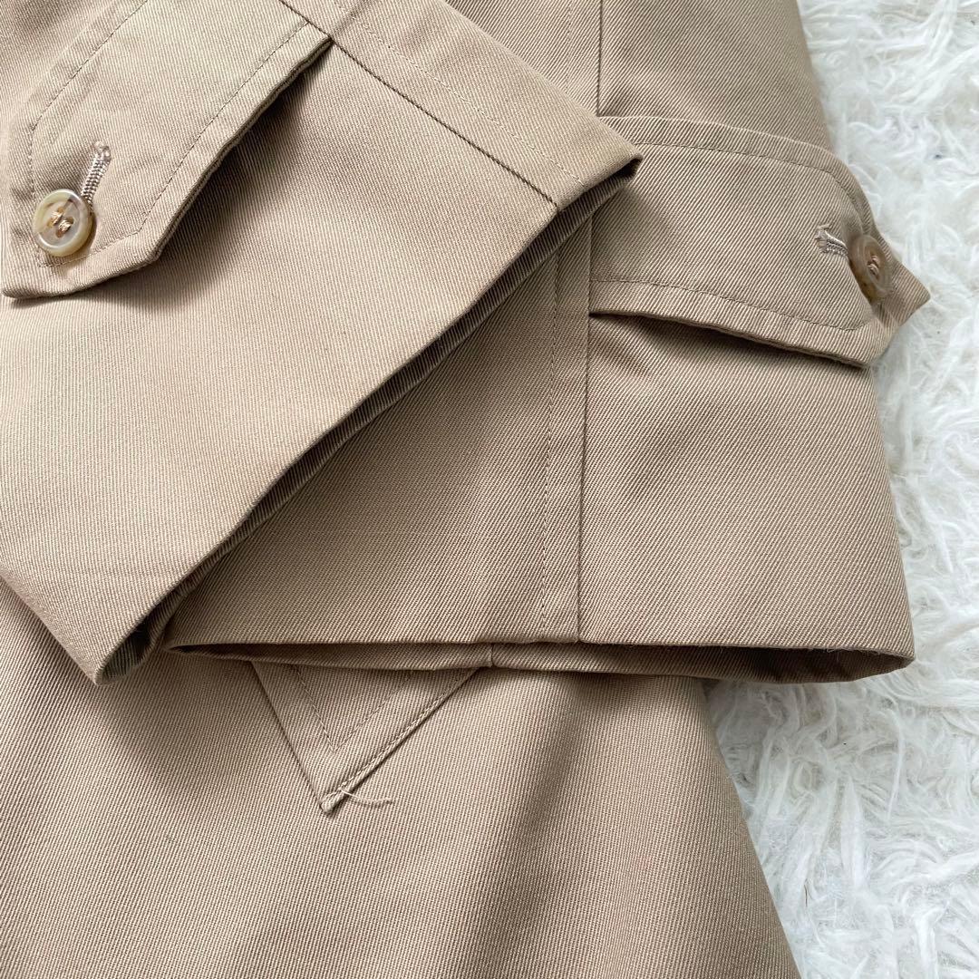 極美品 バーバリー ステンカラーコート ハニーベージュ ノバチェック ライナー