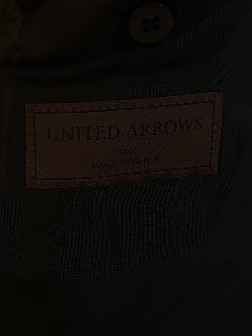 UNITED ARROWS グレー ダブルブレスト コート