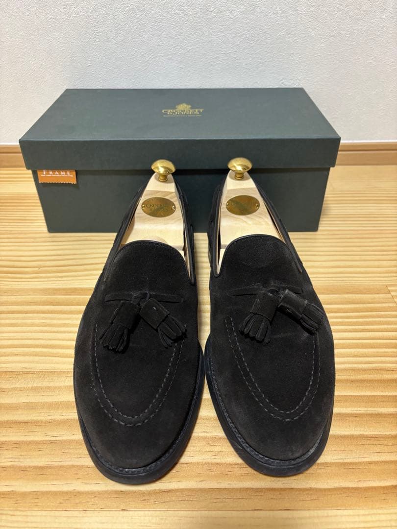 m*o様 クロケット＆ジョーンズキャベンディッシュ3 スエード 純正シューツリー