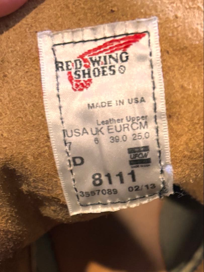 レッドウィング8111　7D