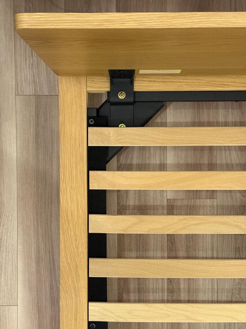 無印良品 ベッドフレーム オーク材 セミダブル ヘッドボード・脚セット 美品