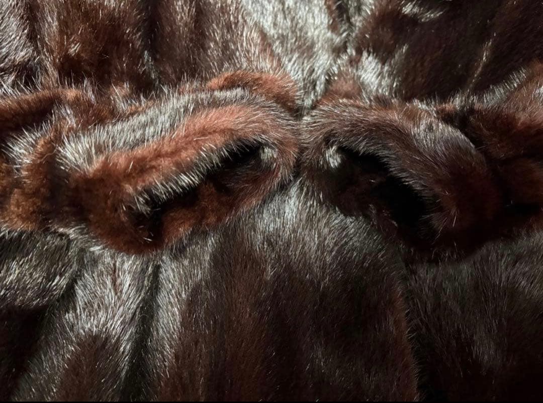 美品ゴールドサガミンクロイヤル金タグロングコート