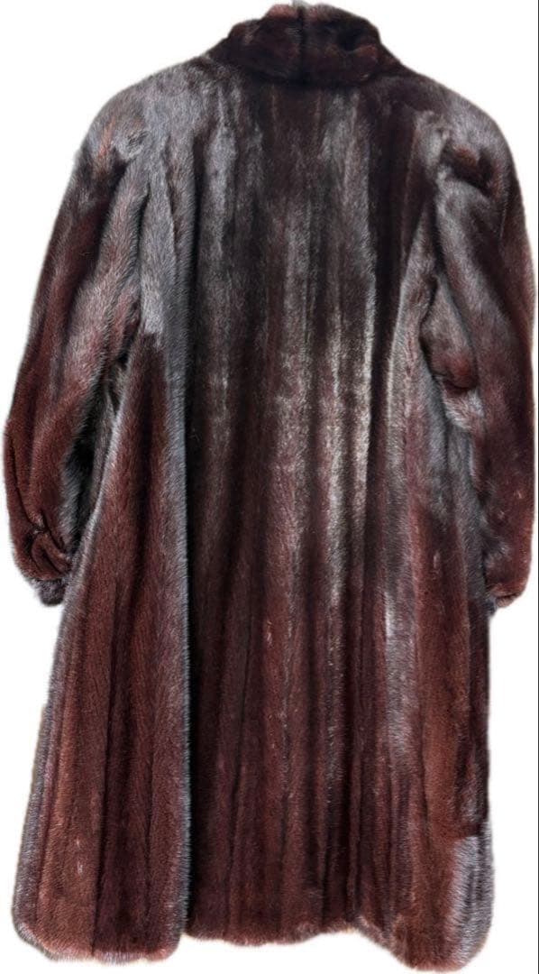 美品ゴールドサガミンクロイヤル金タグロングコート