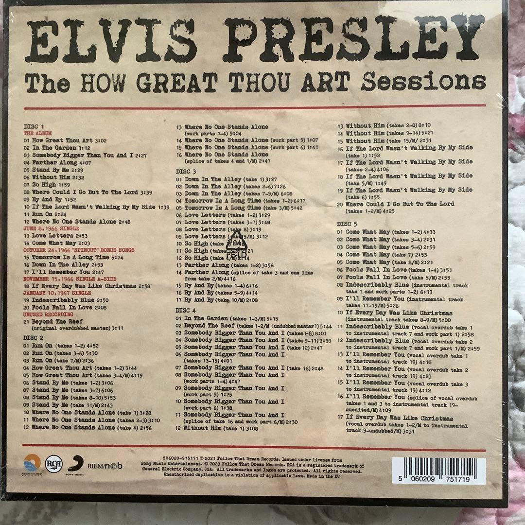 エルヴィスプレスリーFTD 【偉大なるかな神セッション】5-CD